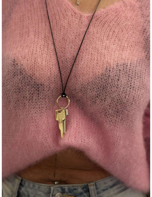 Łańcuszek z kluczami, skóra naturalna // 3986*