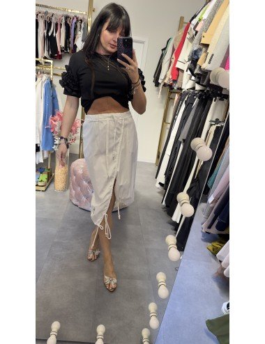 Biała spódnica sportowa // 4018