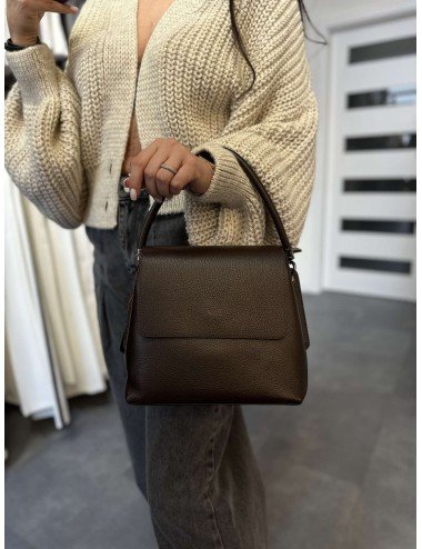 skóra naturalna - brązowa torba // 2260