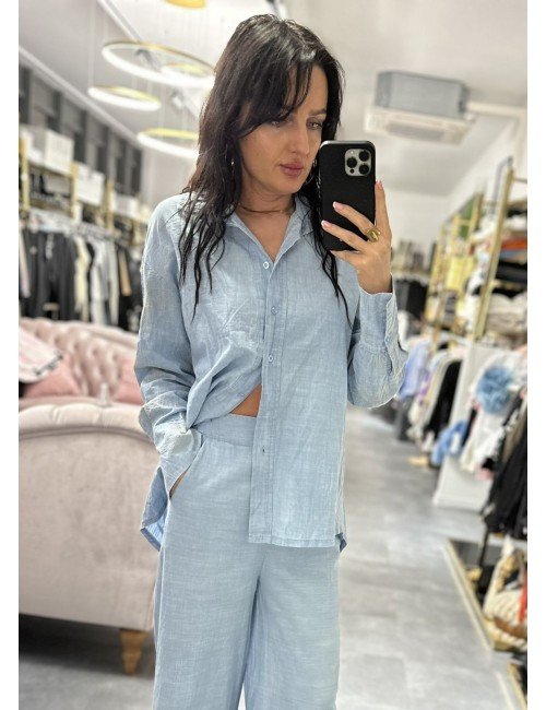 bawełniany komplet od Ana Caselli, koszula i spodnie // 4033*