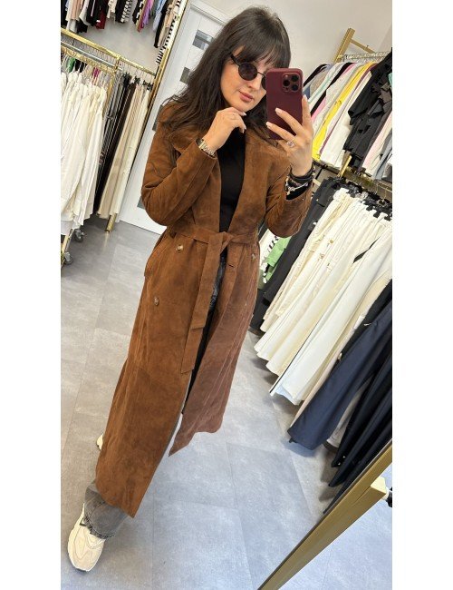 Płaszcz skóra zamszowa // 4049**