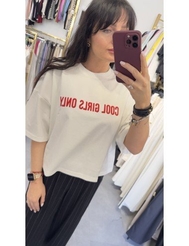 T-shirt damski short - Cool Girls Only // 4061