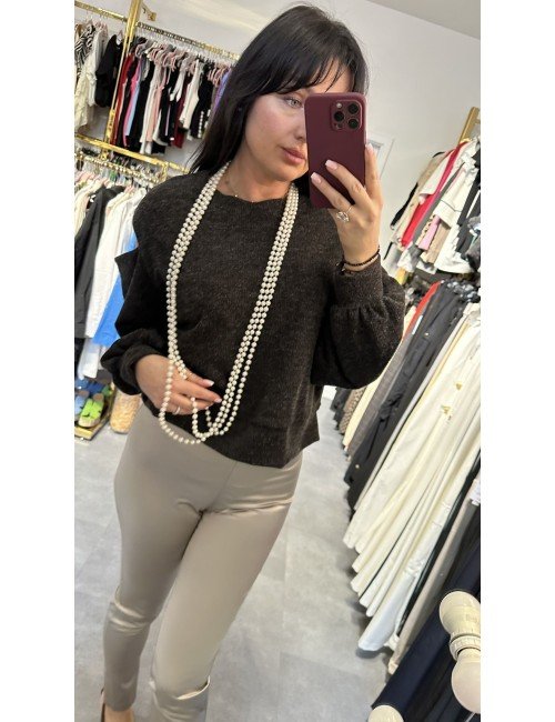 Sweter od HveOne ze sznurem perełek // 4098