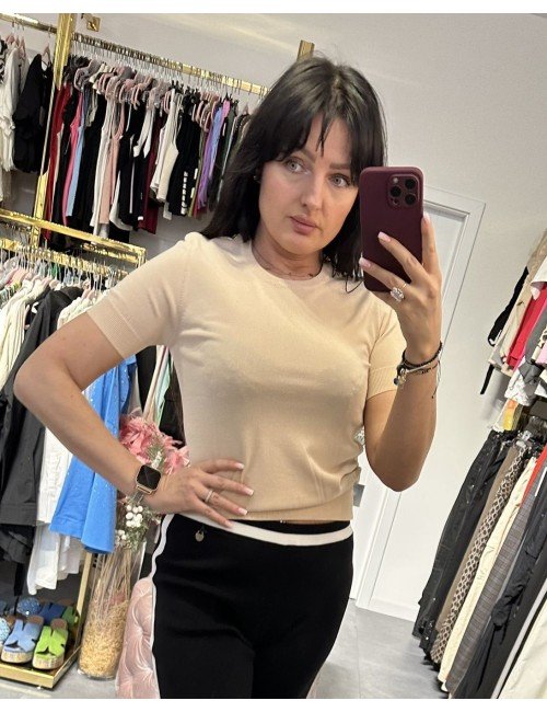 Piękna bluzeczka beżowa // 4100