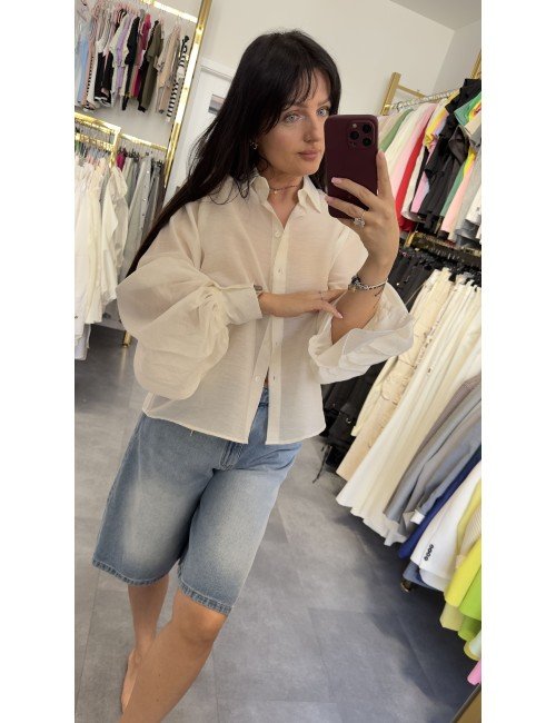 Koszula ViCOLO z Bufiastymi Rękawami – Włoska Elegancja i Nowoczesny Styl