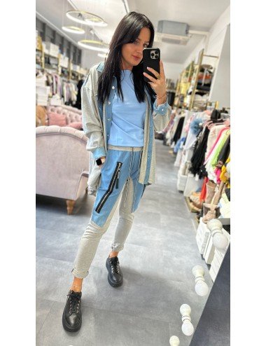 Bawełniany komplet – spodnie, bluza i narzutka | Sportowy styl i wygoda na co dzień