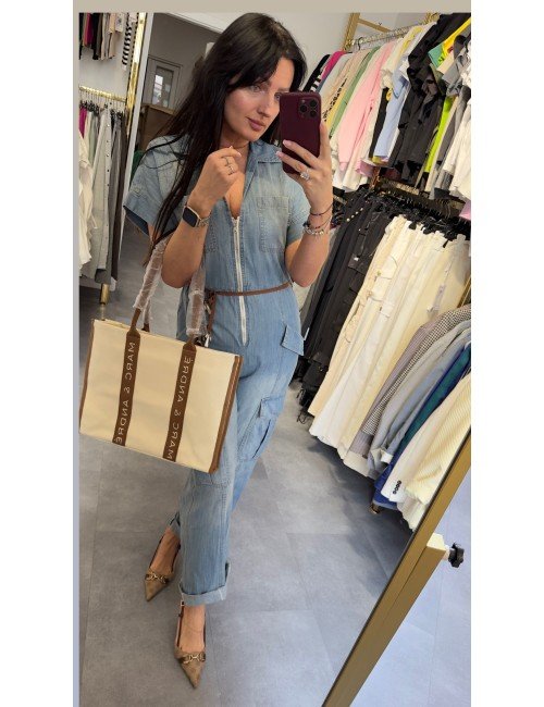 Kombinezon damski 100% bawełna – Motel | Styl i komfort na lato