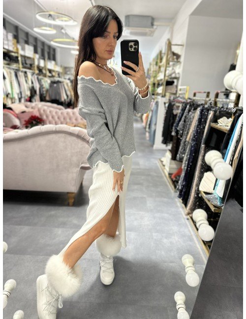 Swetry z uroczym dekoltem // 613