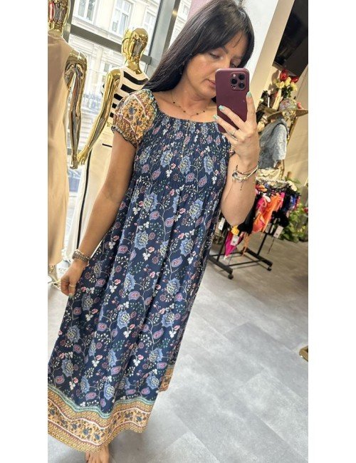 Romantyczna sukienka boho midi w kwiaty| AdoreDanew