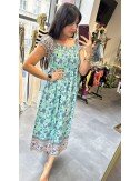 Romantyczna sukienka boho midi w kwiaty| AdoreDanew