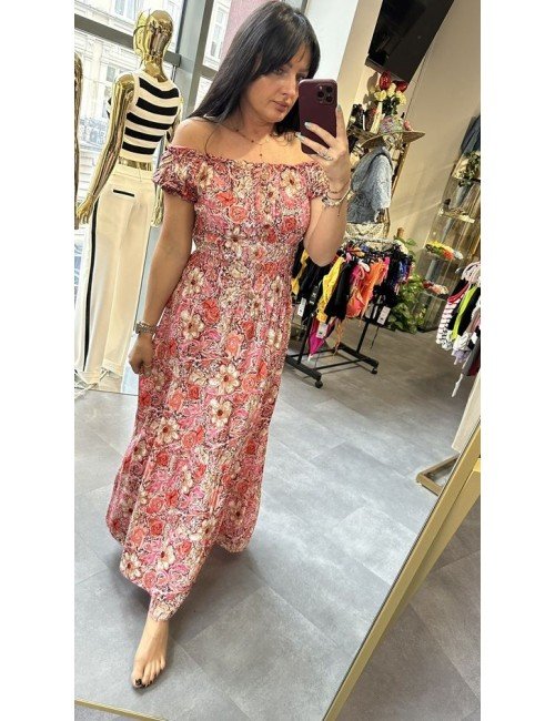 Romantyczna sukienka boho midi w kwiaty| AdoreDanew