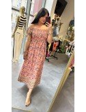 Romantyczna sukienka boho midi w kwiaty| AdoreDanew