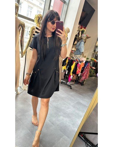 Sukienka Bawełniana Oversize z Kieszeniami – Czarna Beżowa Kremowa | Sklep [Nazwa Twojego Sklepu]