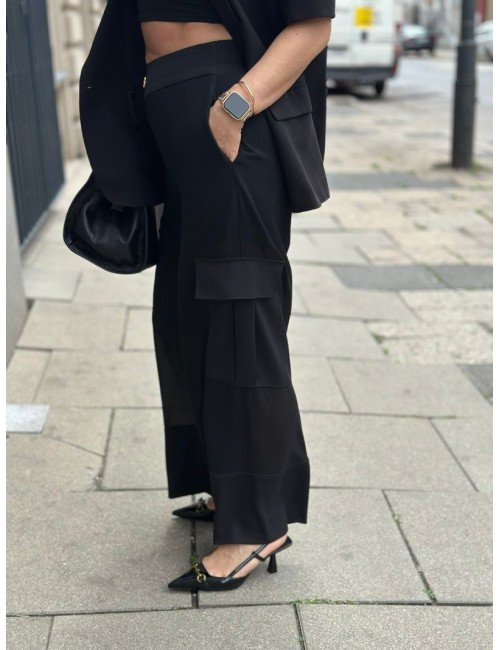 Spodnie Damskie Proste Nogawki | Białe Czarne Pudrowy Róż | Wiskoza Poliamid Elastan | Modne Spodnie