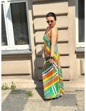Sukienka maxi Lola Casademunt w kolorowe paski – hiszpański styl na lato!