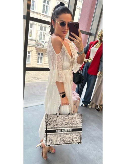 Długa Sukienka Damska Gil Santucci Hiszpanka Włoska Produkcja