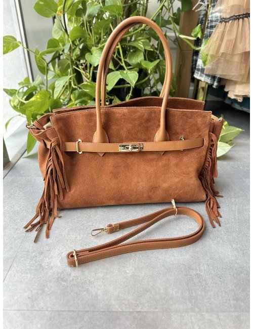 Wyjątkowy Styl i Funkcjonalność: Torebka Damska z Frędzlami i Złotymi Detalami // 4781