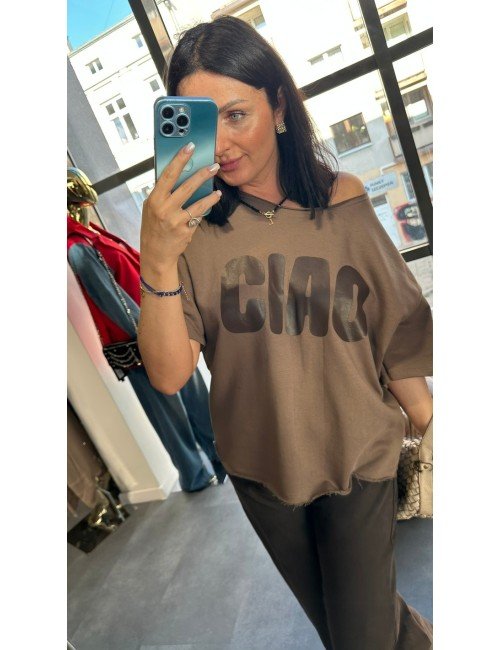 Koszulka Oversize 'Ciao' Premium Made in Italy – Komfort i Styl w - 4837