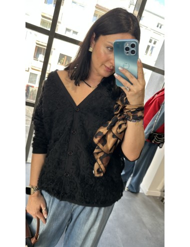 Krótki Kardigan z Fakturą 3D i Głębokim Dekoltem V – Miękka Wiskoza, Made in Italy (3 Kolory) // 4930