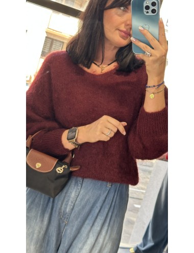 Luksusowy Sweter Pulower z Kid Moheru (80%) – Puszysty, Ultra Miękki, Made in Italy // 4937