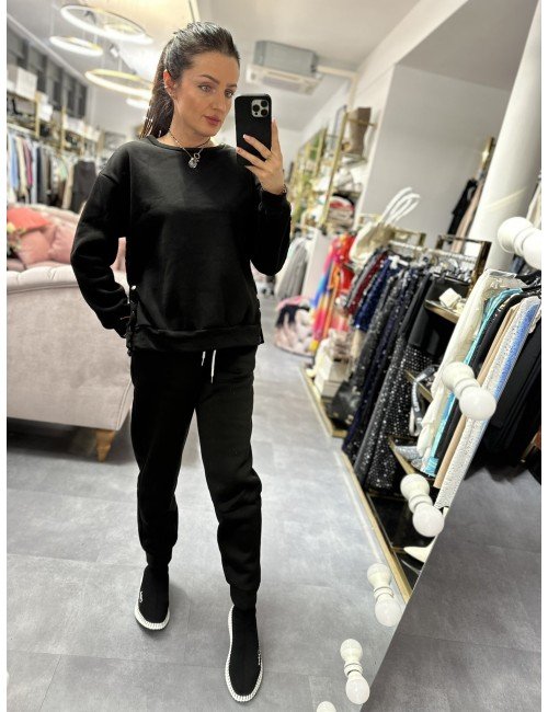 Bluza dresowa ocieplana z rozpięciami po bokach od Adore Danew