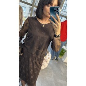 Koronkowa Bluzka "Dark Romance" – Włoski Szyk i Zmysłowość // 5127