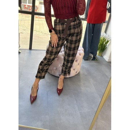 Made in Italy: Spodnie w Kratę – Elegancja i Komfort w Stylu City Chic // 5157