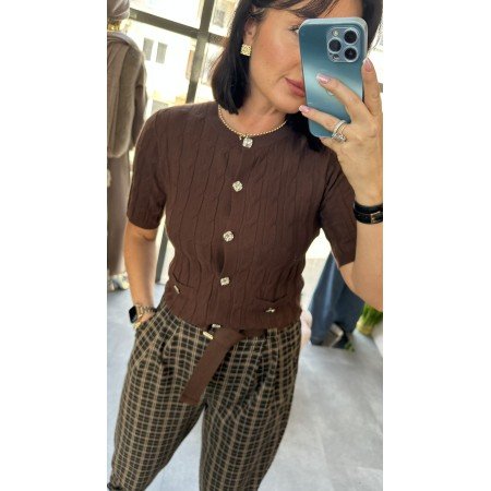 Sweter/Kardigan EMPIRE GLAMOUR – Francuski Szyk z Włoską Precyzją // 5170