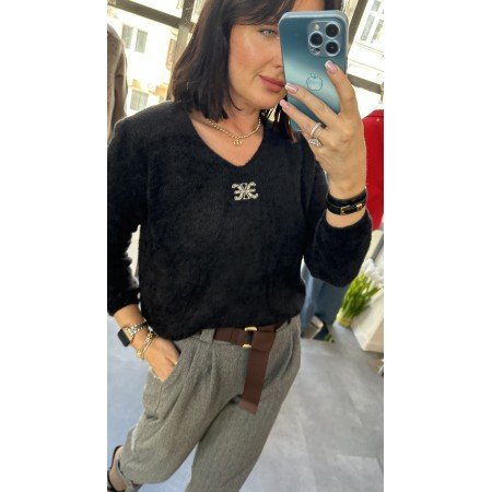 Sweter Puszysty CASHMERE DREAM – Miękkość i Styl Prosto z Włoch // 5174