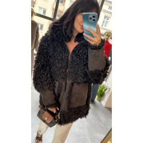 AdoreDanew: Luksusowy Kożuch Typu Puffer (Naturalne Futro) – Elegancja i Ciepło // 5183