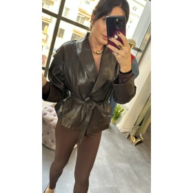 brązowa skóra naturalna // 5237