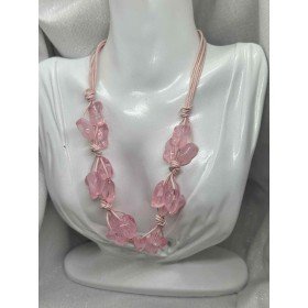 różowy naszyjnik // 5338