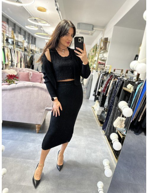 Sweterkowy top na ramiączka od ViCOLO