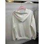 Damska Bluza z Kapturem i Kieszenią Kangurką – Biały – One Size – Włoska Kolekcja // 5431