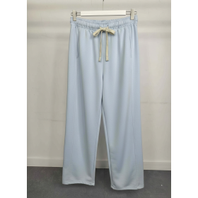 Błękitne spodnie dresowe z szeroką nogawką – Wiskoza – Rozmiar Uniwersalny - Włoska Kolekcja // 5434