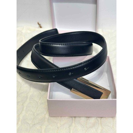 Elegancki Pasek do Spodni z Minimalistyczną Pełną Klamrą // 5446