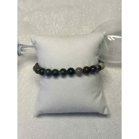 Elegancka Bransoletka z Ciemnych Kryształów – Model na Elastycznej Gumce // 5461