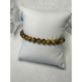 Elegancka Bransoletka Miodowa – Efekt Kociego Oka – Na Gumce // 5468