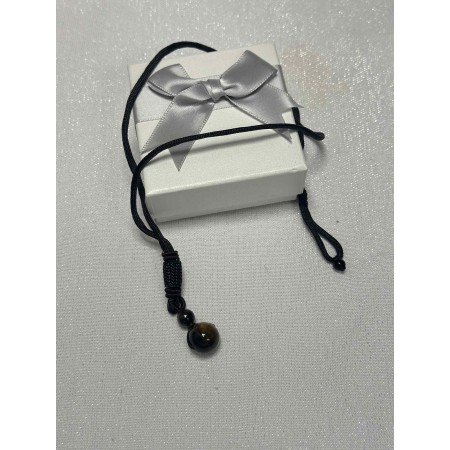 Złoty naszyjnik o grubym splocie z ozdobnym zapięciem i perłą – Bold Chain // 5481