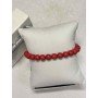 Stylowa bransoletka Red Crystal – koraliki z kryształu syntetycznego // 5491