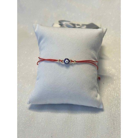 Bransoletka Szczęścia Oko Proroka – Czerwony Sznurek i Złoto // 5503