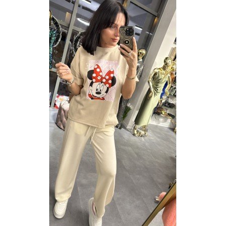 Włoska Bluzka Oversize z Motywem Myszki Minnie – Made in Italy – 4 Kolory // 5547