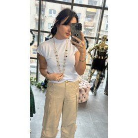 Klasyczna Bluzka z Półgolfem „Milano” – Włoski Szyk - Błękit // 5589