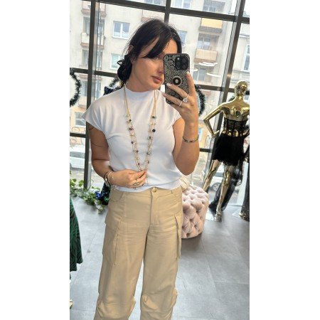 Klasyczna Bluzka z Półgolfem „Milano” – Włoski Szyk - Błękit // 5589