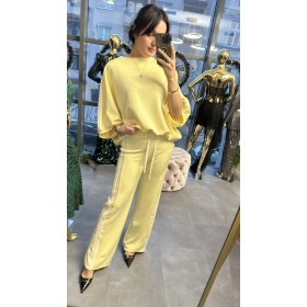 Włoski Komplet Dresowy „Milano Comfort” – Styl i Wygoda Premium - Cytryna, żółty // 5595