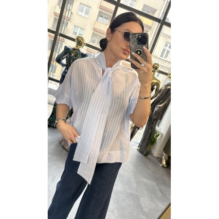 Ekskluzywna Koszula z Wiązaniem – Marka Premium Sandro Ferrone // 5639