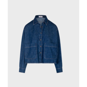 Jeansowa Kurtka Boxy – Marka Premium Sandro Ferrone // 5641