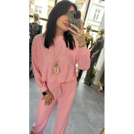 Włoski Szyk i Komfort – Komplet Premium, róż // 5657