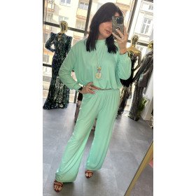 Włoski Szyk i Komfort – Komplet Premium, mięta // 5655