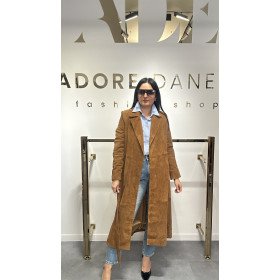 Zamszowy Płaszcz Premium – Projekt Własny AdoreDane // 4732**